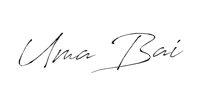 Also You can easily find your signature by using the search form. We will create Uma Bai name handwritten signature images for you free of cost using Antro_Vectra sign style. Uma Bai signature style 6 images and pictures png