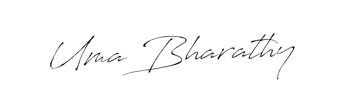 Design your own signature with our free online signature maker. With this signature software, you can create a handwritten (Antro_Vectra) signature for name Uma Bharathy. Uma Bharathy signature style 6 images and pictures png