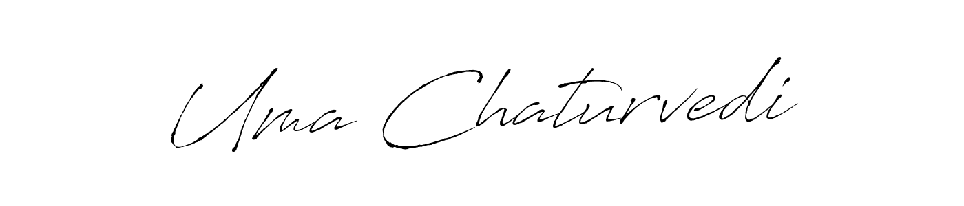 You should practise on your own different ways (Antro_Vectra) to write your name (Uma Chaturvedi) in signature. don't let someone else do it for you. Uma Chaturvedi signature style 6 images and pictures png