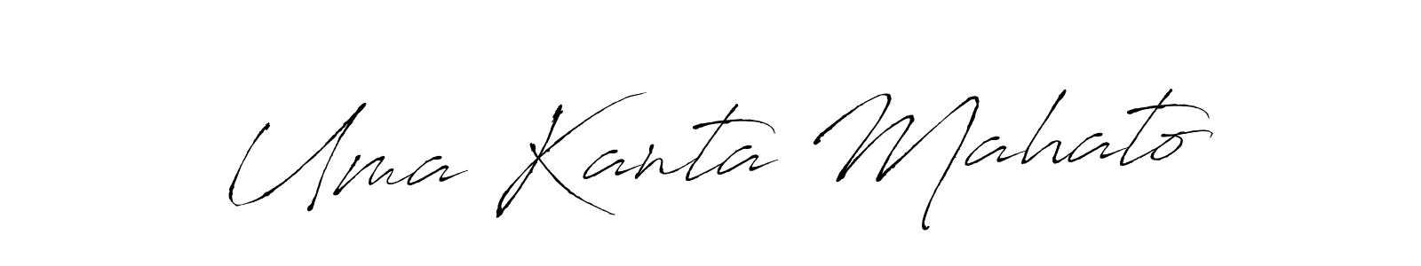 How to make Uma Kanta Mahato name signature. Use Antro_Vectra style for creating short signs online. This is the latest handwritten sign. Uma Kanta Mahato signature style 6 images and pictures png