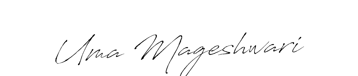 Make a beautiful signature design for name Uma Mageshwari. With this signature (Antro_Vectra) style, you can create a handwritten signature for free. Uma Mageshwari signature style 6 images and pictures png