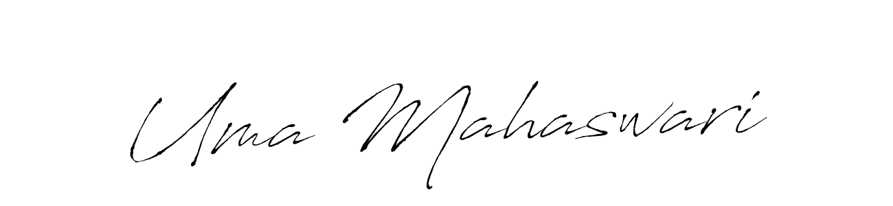 How to make Uma Mahaswari name signature. Use Antro_Vectra style for creating short signs online. This is the latest handwritten sign. Uma Mahaswari signature style 6 images and pictures png