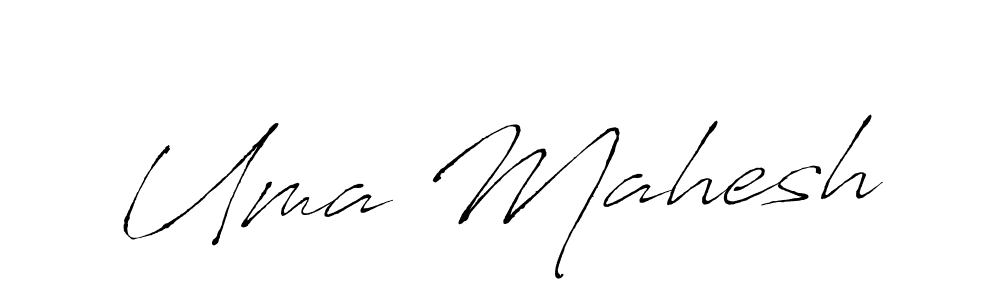 Uma Mahesh stylish signature style. Best Handwritten Sign (Antro_Vectra) for my name. Handwritten Signature Collection Ideas for my name Uma Mahesh. Uma Mahesh signature style 6 images and pictures png