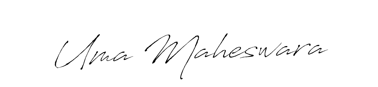 Use a signature maker to create a handwritten signature online. With this signature software, you can design (Antro_Vectra) your own signature for name Uma Maheswara. Uma Maheswara signature style 6 images and pictures png