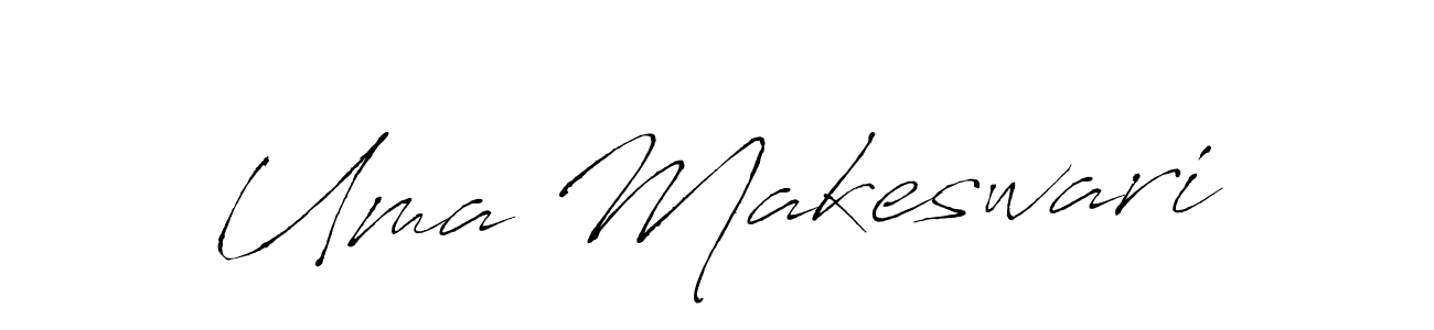 Create a beautiful signature design for name Uma Makeswari. With this signature (Antro_Vectra) fonts, you can make a handwritten signature for free. Uma Makeswari signature style 6 images and pictures png