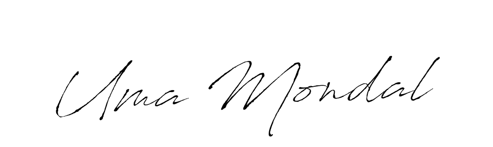 How to make Uma Mondal signature? Antro_Vectra is a professional autograph style. Create handwritten signature for Uma Mondal name. Uma Mondal signature style 6 images and pictures png