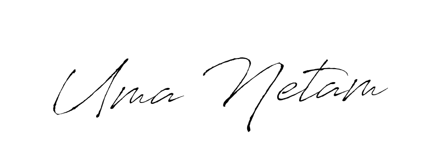 Make a beautiful signature design for name Uma Netam. With this signature (Antro_Vectra) style, you can create a handwritten signature for free. Uma Netam signature style 6 images and pictures png