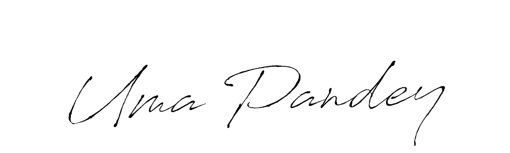 Create a beautiful signature design for name Uma Pandey. With this signature (Antro_Vectra) fonts, you can make a handwritten signature for free. Uma Pandey signature style 6 images and pictures png