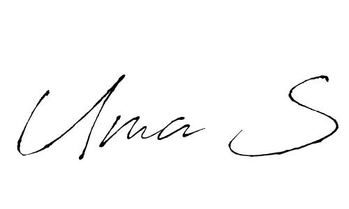 Make a beautiful signature design for name Uma S. Use this online signature maker to create a handwritten signature for free. Uma S signature style 6 images and pictures png