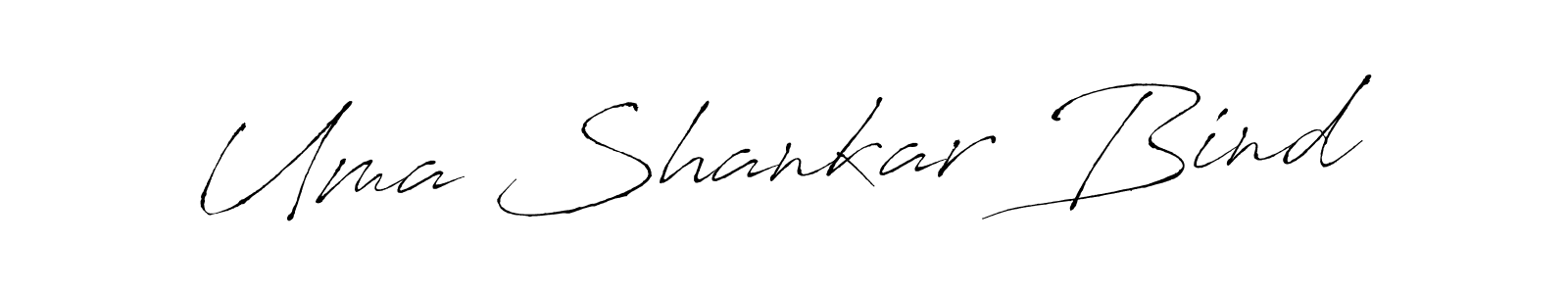 Design your own signature with our free online signature maker. With this signature software, you can create a handwritten (Antro_Vectra) signature for name Uma Shankar Bind. Uma Shankar Bind signature style 6 images and pictures png