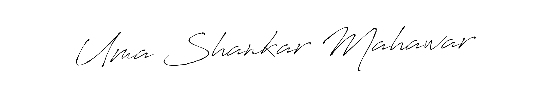 The best way (Antro_Vectra) to make a short signature is to pick only two or three words in your name. The name Uma Shankar Mahawar include a total of six letters. For converting this name. Uma Shankar Mahawar signature style 6 images and pictures png