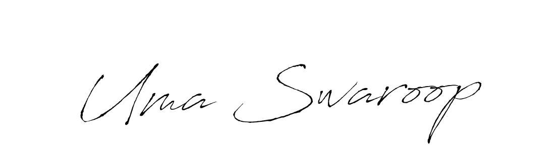 Make a beautiful signature design for name Uma Swaroop. With this signature (Antro_Vectra) style, you can create a handwritten signature for free. Uma Swaroop signature style 6 images and pictures png