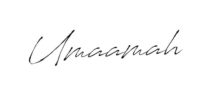 Umaamah stylish signature style. Best Handwritten Sign (Antro_Vectra) for my name. Handwritten Signature Collection Ideas for my name Umaamah. Umaamah signature style 6 images and pictures png