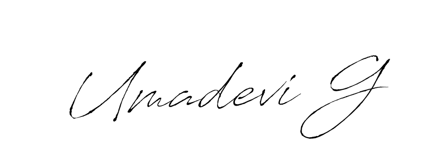 Also You can easily find your signature by using the search form. We will create Umadevi G name handwritten signature images for you free of cost using Antro_Vectra sign style. Umadevi G signature style 6 images and pictures png