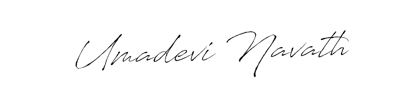 Create a beautiful signature design for name Umadevi Navath. With this signature (Antro_Vectra) fonts, you can make a handwritten signature for free. Umadevi Navath signature style 6 images and pictures png