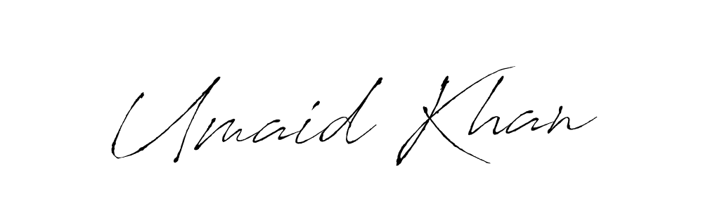 Use a signature maker to create a handwritten signature online. With this signature software, you can design (Antro_Vectra) your own signature for name Umaid Khan. Umaid Khan signature style 6 images and pictures png