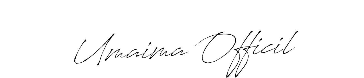 Design your own signature with our free online signature maker. With this signature software, you can create a handwritten (Antro_Vectra) signature for name Umaima Officil. Umaima Officil signature style 6 images and pictures png