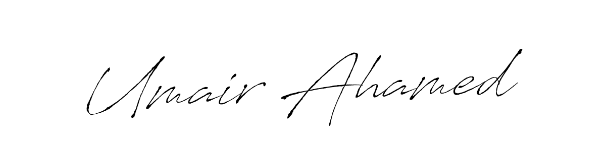 Make a short Umair Ahamed signature style. Manage your documents anywhere anytime using Antro_Vectra. Create and add eSignatures, submit forms, share and send files easily. Umair Ahamed signature style 6 images and pictures png