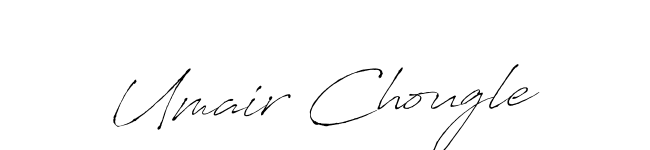 Similarly Antro_Vectra is the best handwritten signature design. Signature creator online .You can use it as an online autograph creator for name Umair Chougle. Umair Chougle signature style 6 images and pictures png