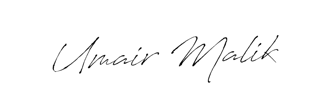 How to make Umair Malik signature? Antro_Vectra is a professional autograph style. Create handwritten signature for Umair Malik name. Umair Malik signature style 6 images and pictures png