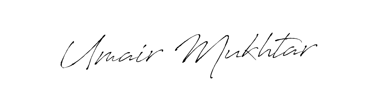 Umair Mukhtar stylish signature style. Best Handwritten Sign (Antro_Vectra) for my name. Handwritten Signature Collection Ideas for my name Umair Mukhtar. Umair Mukhtar signature style 6 images and pictures png