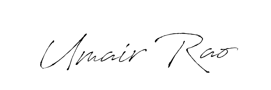 Similarly Antro_Vectra is the best handwritten signature design. Signature creator online .You can use it as an online autograph creator for name Umair Rao. Umair Rao signature style 6 images and pictures png
