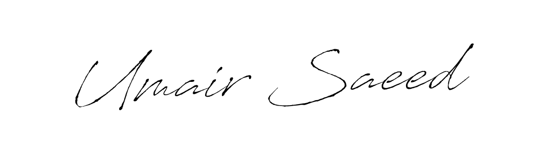 Design your own signature with our free online signature maker. With this signature software, you can create a handwritten (Antro_Vectra) signature for name Umair Saeed. Umair Saeed signature style 6 images and pictures png