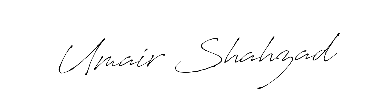 Create a beautiful signature design for name Umair Shahzad. With this signature (Antro_Vectra) fonts, you can make a handwritten signature for free. Umair Shahzad signature style 6 images and pictures png