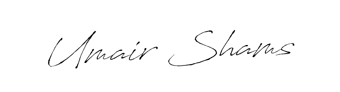 How to make Umair Shams signature? Antro_Vectra is a professional autograph style. Create handwritten signature for Umair Shams name. Umair Shams signature style 6 images and pictures png