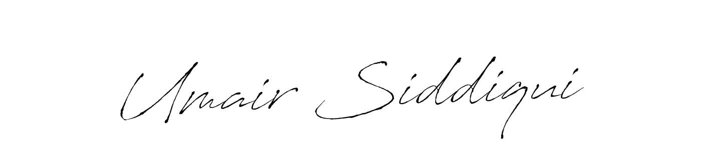 Make a beautiful signature design for name Umair Siddiqui. With this signature (Antro_Vectra) style, you can create a handwritten signature for free. Umair Siddiqui signature style 6 images and pictures png