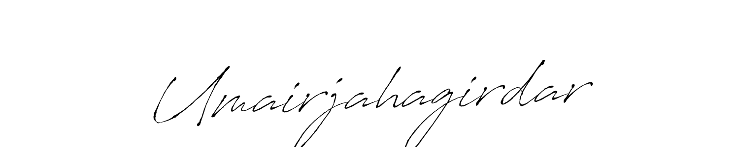 The best way (Antro_Vectra) to make a short signature is to pick only two or three words in your name. The name Umairjahagirdar include a total of six letters. For converting this name. Umairjahagirdar signature style 6 images and pictures png