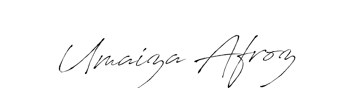 Umaiza Afroz stylish signature style. Best Handwritten Sign (Antro_Vectra) for my name. Handwritten Signature Collection Ideas for my name Umaiza Afroz. Umaiza Afroz signature style 6 images and pictures png