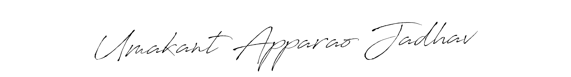 Create a beautiful signature design for name Umakant Apparao Jadhav. With this signature (Antro_Vectra) fonts, you can make a handwritten signature for free. Umakant Apparao Jadhav signature style 6 images and pictures png