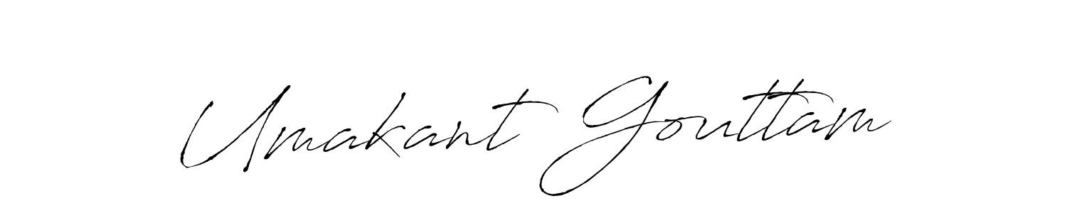 Similarly Antro_Vectra is the best handwritten signature design. Signature creator online .You can use it as an online autograph creator for name Umakant Gouttam. Umakant Gouttam signature style 6 images and pictures png