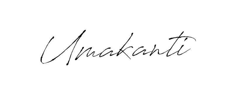 Make a beautiful signature design for name Umakanti. With this signature (Antro_Vectra) style, you can create a handwritten signature for free. Umakanti signature style 6 images and pictures png