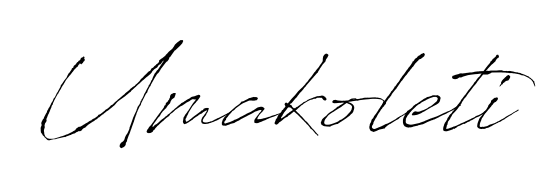 Create a personalized artistic stamp with Umakoleti in Antro_Vectra font. Perfect for visual artists, designers, and influencers. Umakoleti signature style 6 images and pictures png