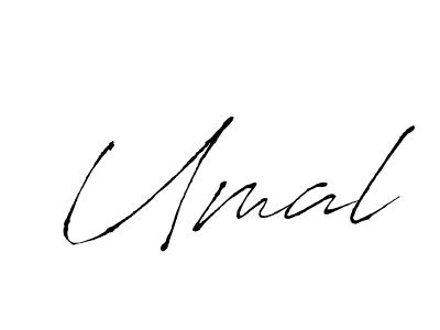 Design your own signature with our free online signature maker. With this signature software, you can create a handwritten (Antro_Vectra) signature for name Umal. Umal signature style 6 images and pictures png