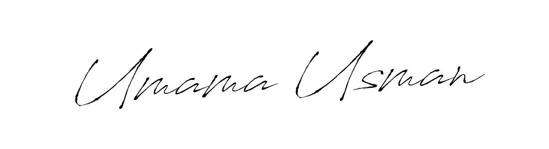 You should practise on your own different ways (Antro_Vectra) to write your name (Umama Usman) in signature. don't let someone else do it for you. Umama Usman signature style 6 images and pictures png
