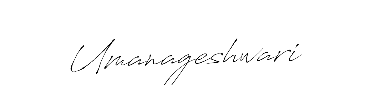 Make a beautiful signature design for name Umanageshwari. With this signature (Antro_Vectra) style, you can create a handwritten signature for free. Umanageshwari signature style 6 images and pictures png