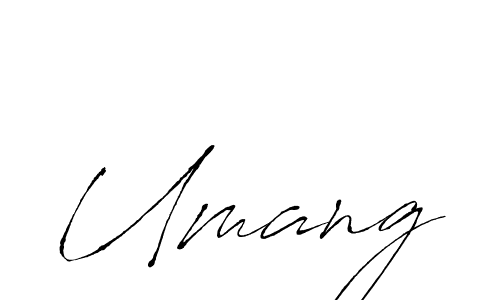 Umang stylish signature style. Best Handwritten Sign (Antro_Vectra) for my name. Handwritten Signature Collection Ideas for my name Umang. Umang signature style 6 images and pictures png