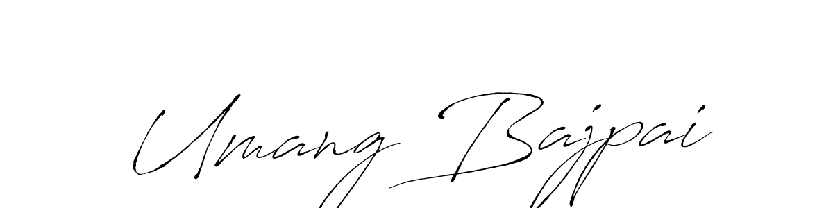 Design your own signature with our free online signature maker. With this signature software, you can create a handwritten (Antro_Vectra) signature for name Umang Bajpai. Umang Bajpai signature style 6 images and pictures png