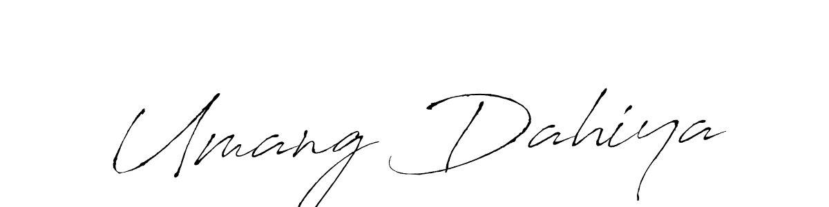 Umang Dahiya stylish signature style. Best Handwritten Sign (Antro_Vectra) for my name. Handwritten Signature Collection Ideas for my name Umang Dahiya. Umang Dahiya signature style 6 images and pictures png