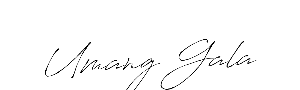 Similarly Antro_Vectra is the best handwritten signature design. Signature creator online .You can use it as an online autograph creator for name Umang Gala. Umang Gala signature style 6 images and pictures png