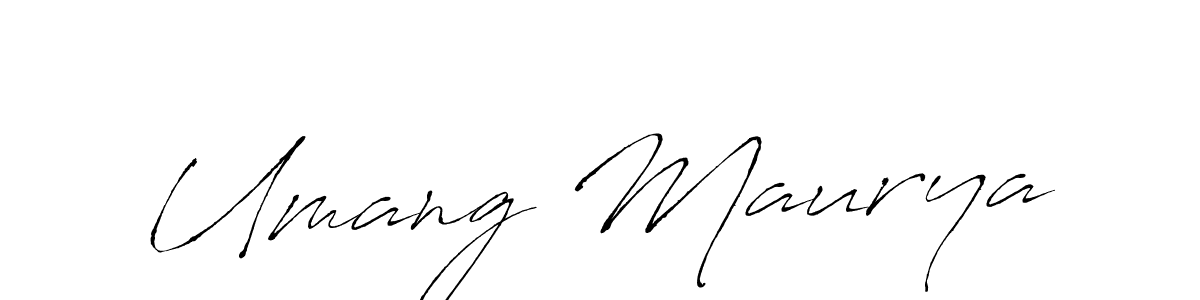 Similarly Antro_Vectra is the best handwritten signature design. Signature creator online .You can use it as an online autograph creator for name Umang Maurya. Umang Maurya signature style 6 images and pictures png