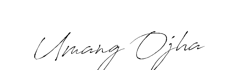 Create a beautiful signature design for name Umang Ojha. With this signature (Antro_Vectra) fonts, you can make a handwritten signature for free. Umang Ojha signature style 6 images and pictures png
