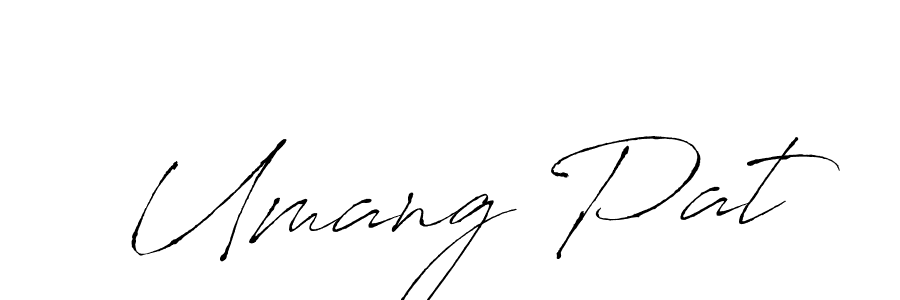 Use a signature maker to create a handwritten signature online. With this signature software, you can design (Antro_Vectra) your own signature for name Umang Pat. Umang Pat signature style 6 images and pictures png