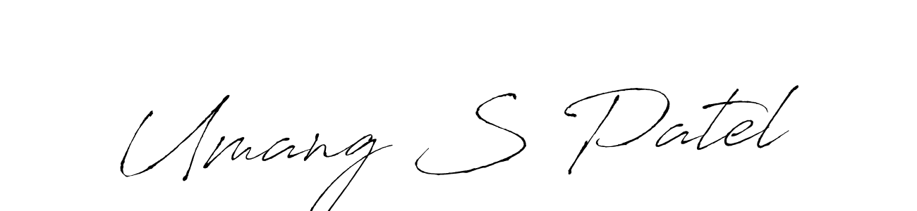 Also You can easily find your signature by using the search form. We will create Umang S Patel name handwritten signature images for you free of cost using Antro_Vectra sign style. Umang S Patel signature style 6 images and pictures png