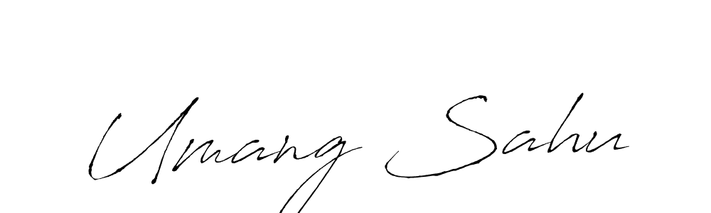 Umang Sahu stylish signature style. Best Handwritten Sign (Antro_Vectra) for my name. Handwritten Signature Collection Ideas for my name Umang Sahu. Umang Sahu signature style 6 images and pictures png