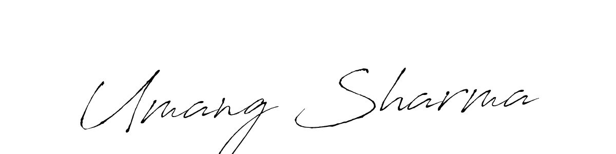 How to make Umang Sharma signature? Antro_Vectra is a professional autograph style. Create handwritten signature for Umang Sharma name. Umang Sharma signature style 6 images and pictures png