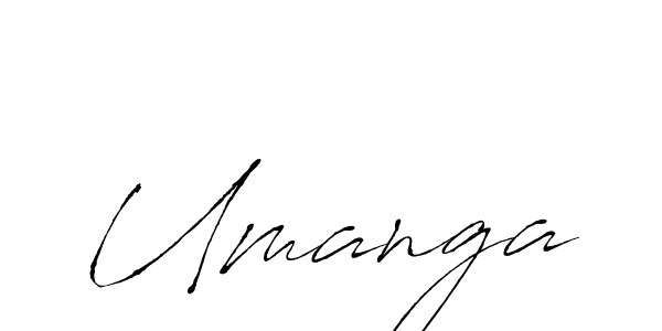 How to make Umanga signature? Antro_Vectra is a professional autograph style. Create handwritten signature for Umanga name. Umanga signature style 6 images and pictures png